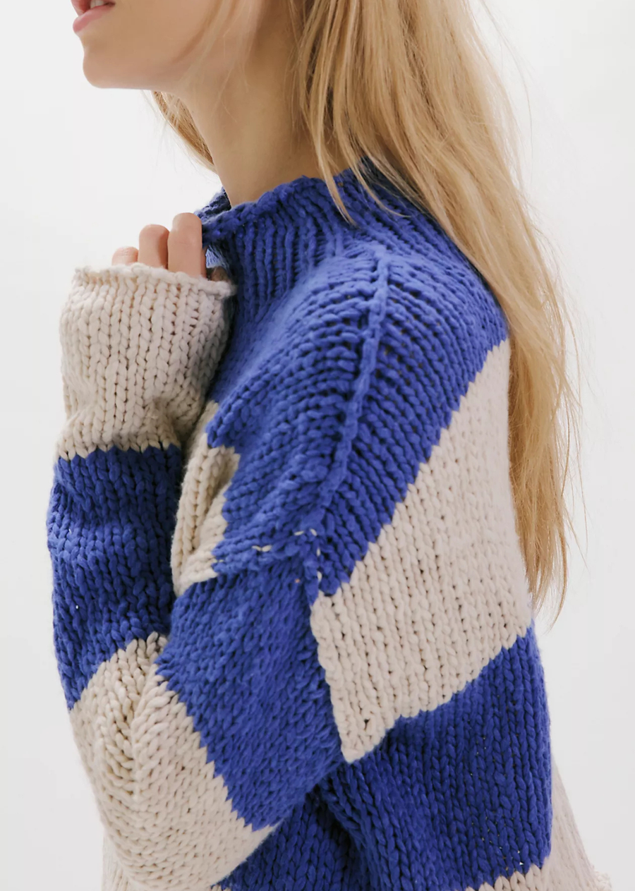 Free People Opal Rugby Stripe Sweater