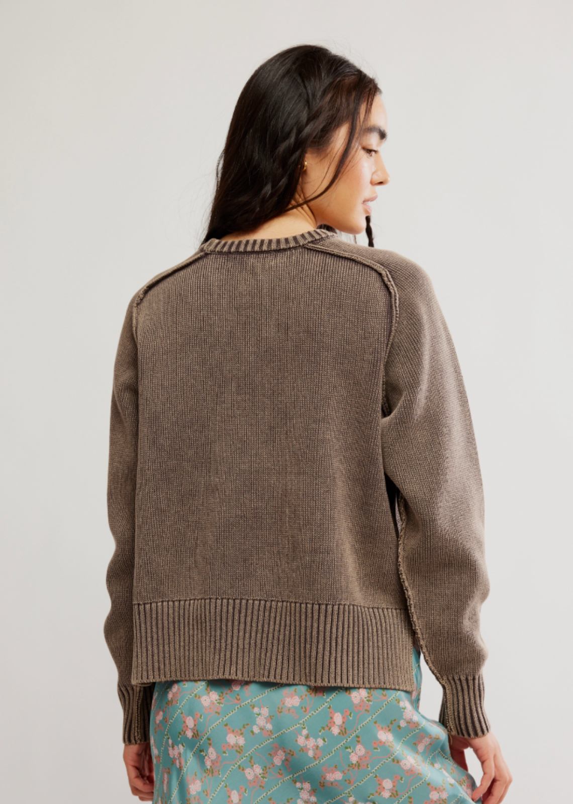 Free People Spring Street Pullover - French Chocolate
