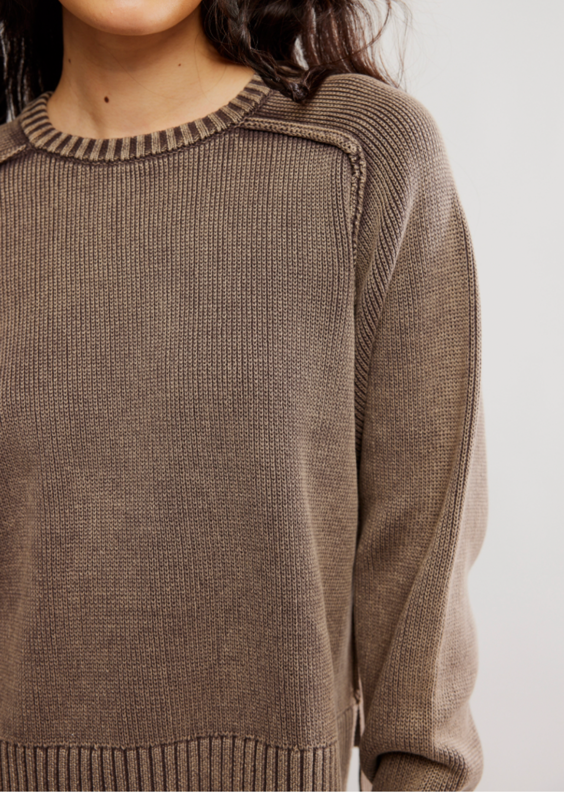 Free People Spring Street Pullover - French Chocolate