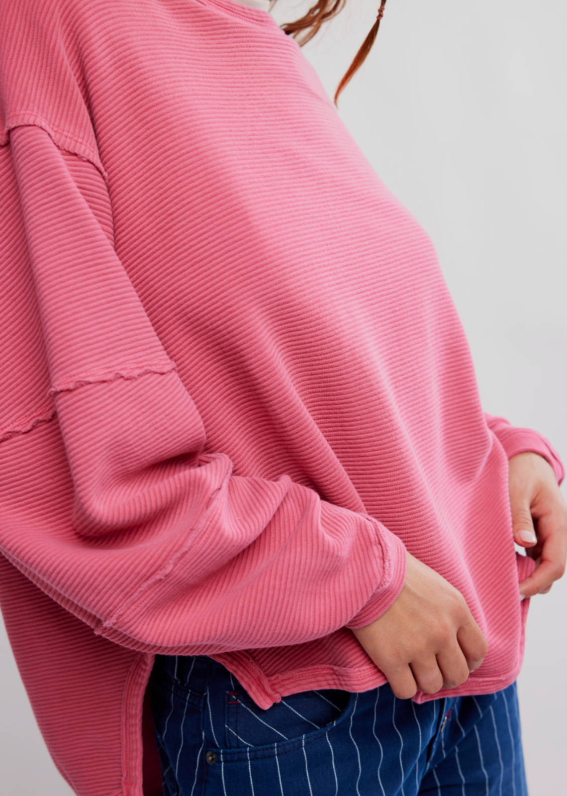 Free People Total Eclipse Top - Hibiscus Pop