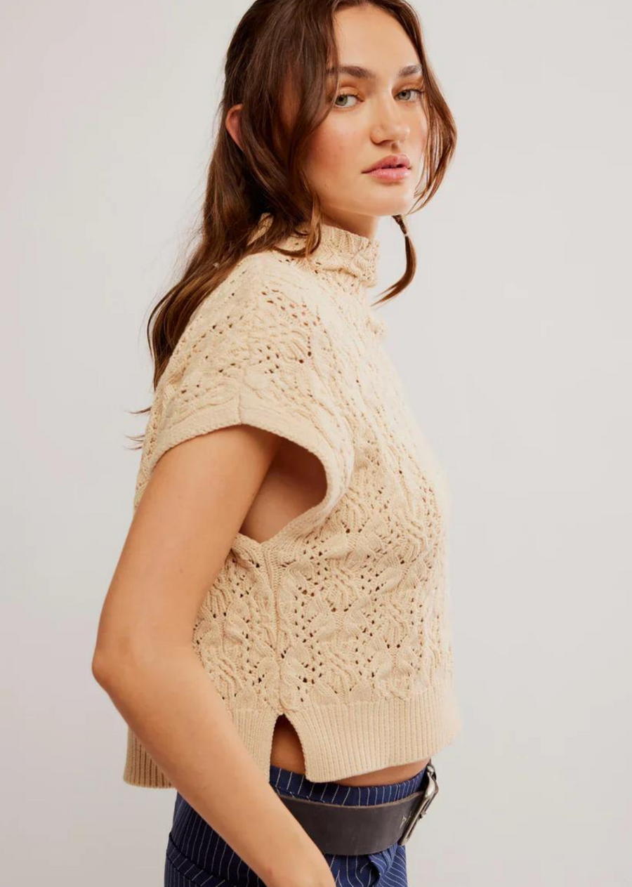 Free People Vickie Mock Neck Sweater