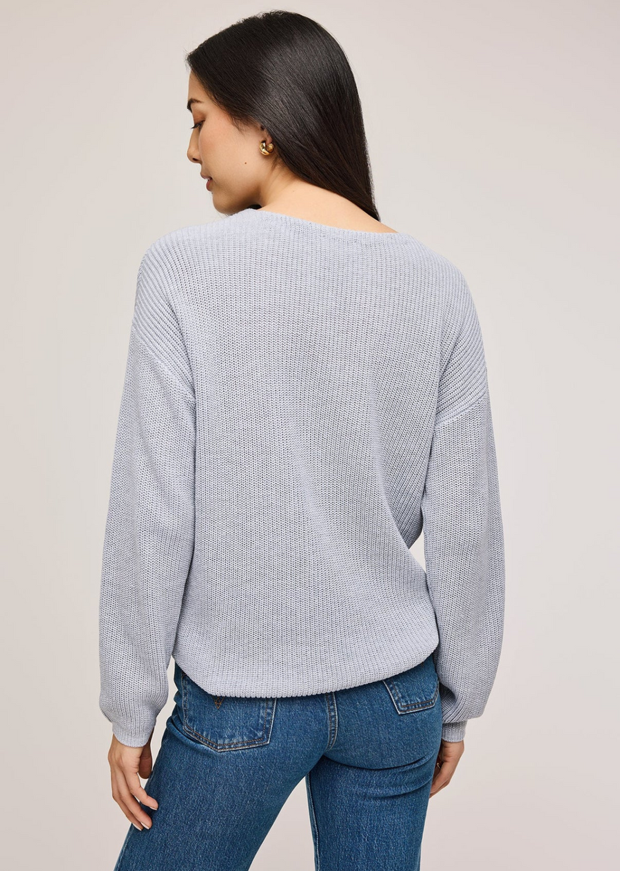 Gentle Fawn Tucker Sweater- Heather Grey. The classic Tucker sweater is back. A Gentle Fawn favorite, the Tucker is made of a super soft heathered yarn. The effortless silhouette is a closet essential you’ll want in every color.