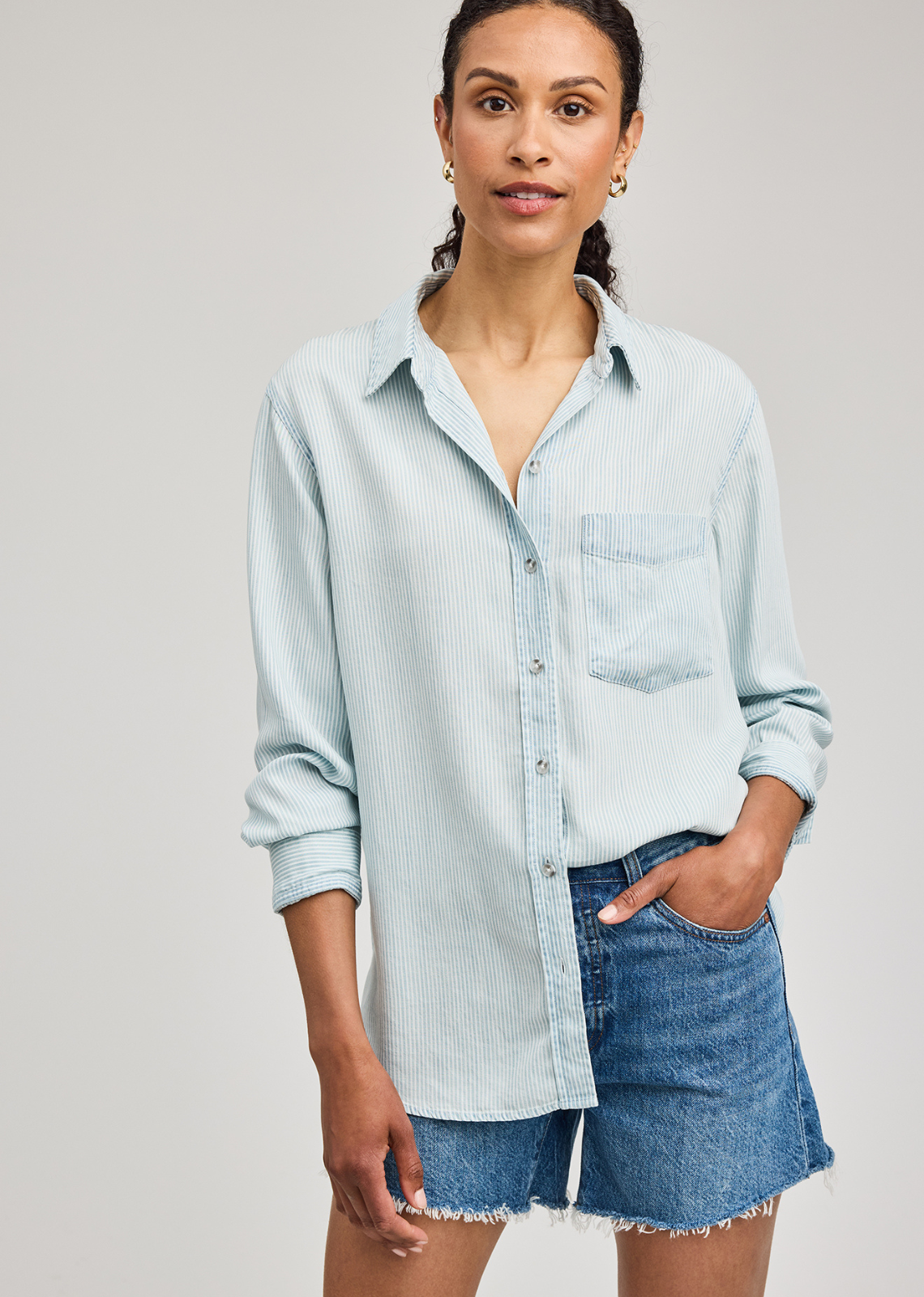 Gentle Fawn Ozzy Shirt - Blue Stripe