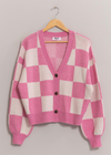 Gia Checkered Cardigan