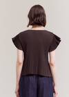 Grace Pleated Ruffle Top