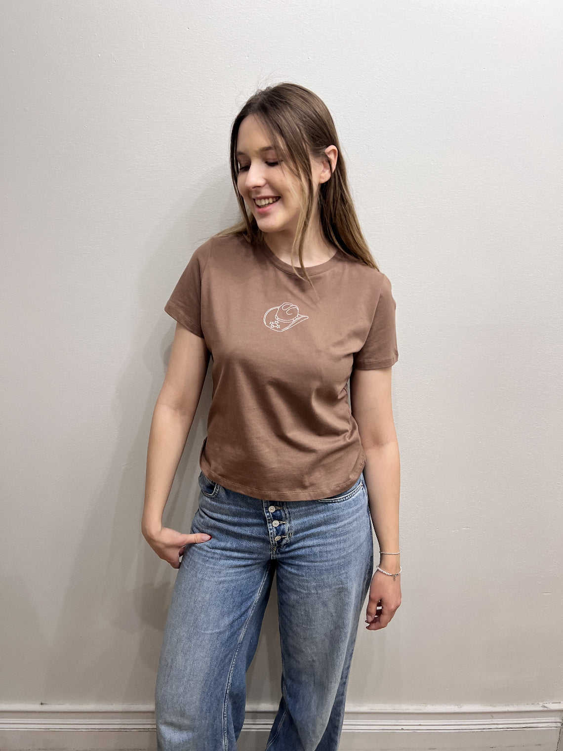 Western Embroidered Hat Tee