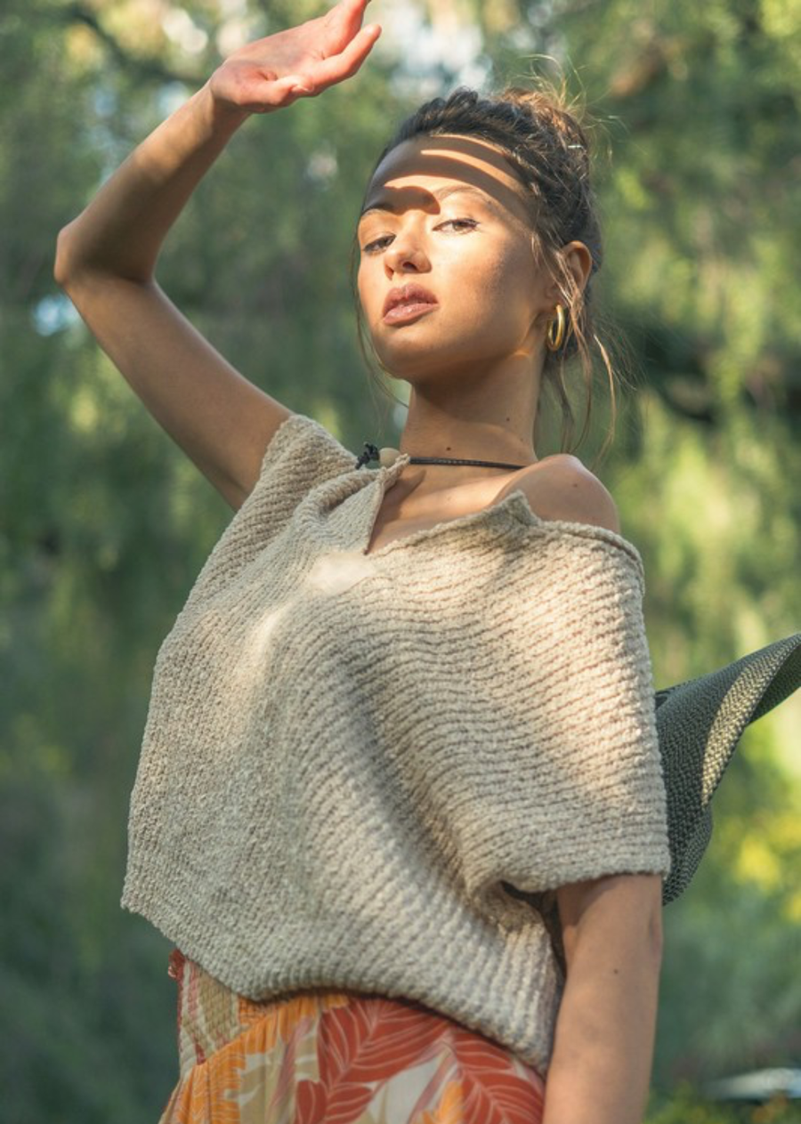 Maeve Slouchy Crop Sweater