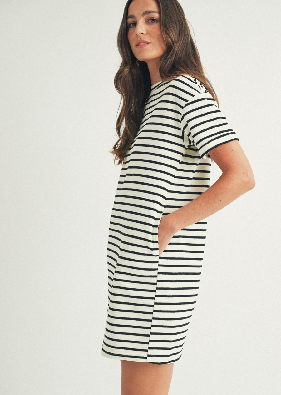 Jane Casual Striped Dress