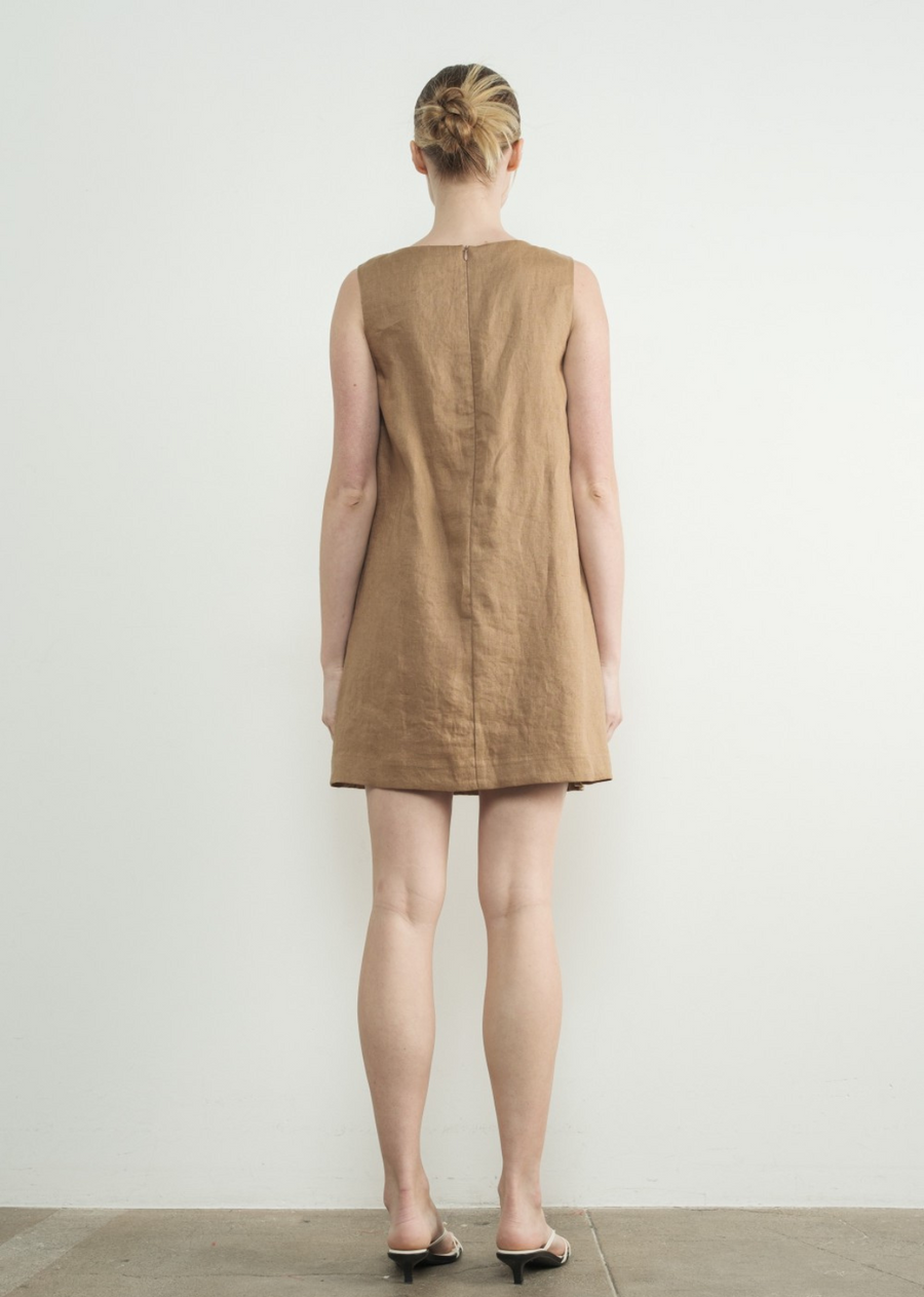 Jane Linen Shift Dress