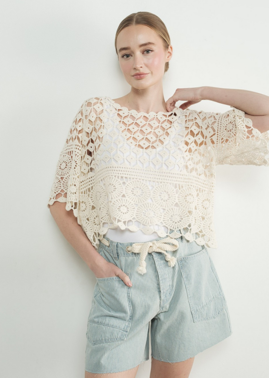 Jessica Crochet Top