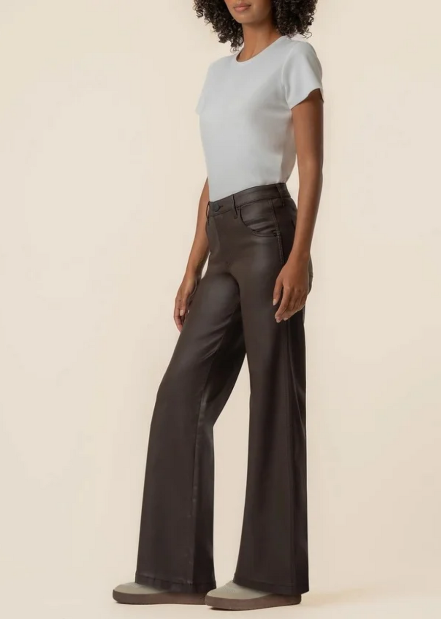 Kut From The Kloth Jodi High Rise Wide Leg - Chocolate