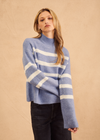 John & Jenn Everette Sweater.EVERETT mock neck is crafted in a lightweight yarn featuring a tight linked stitch, relaxed silhouette and rib neck, cuff and hem.&nbsp;