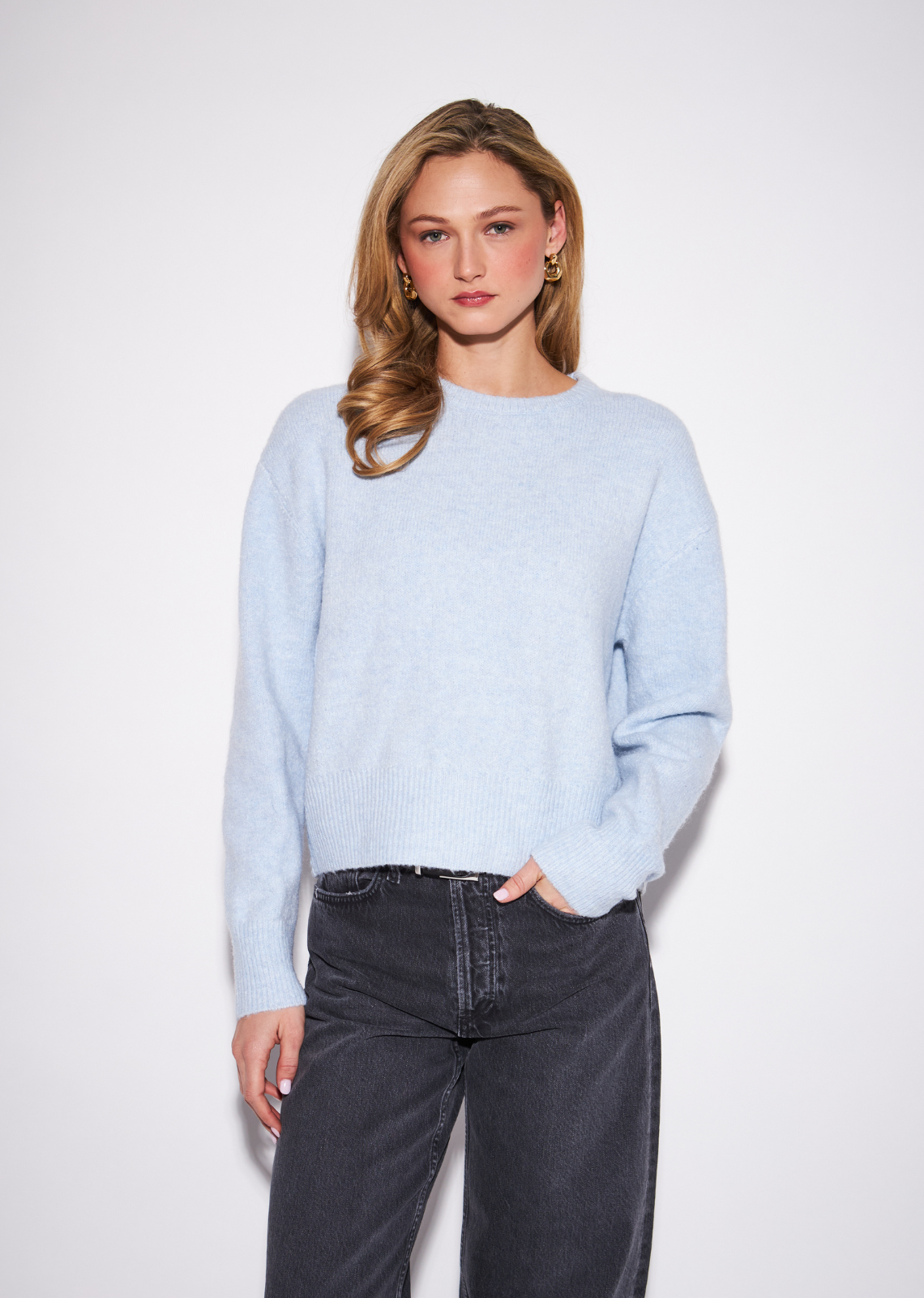The Wilfred is a refined take on the everyday crewneck, designed with a relaxed silhouette that feels effortless without losing its&nbsp;polished appeal. Its clean neckline and smooth knit construction make it an easy foundation for seasonal dressing. Wear it simply&nbsp;with straight-leg denim and boots, or layer it over a collared shirt for a modern preppy look. A versatile wardrobe staple that works&nbsp;equally well on its own or layered.