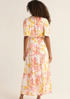 Z Supply Kat Golden Hour Floral Maxi Dress. Get into a tropical state of mind with this new floral flutter sleeve midi. The deep v-neckline and elastic at the waistband make this maxi dress flirty and fun to wear.