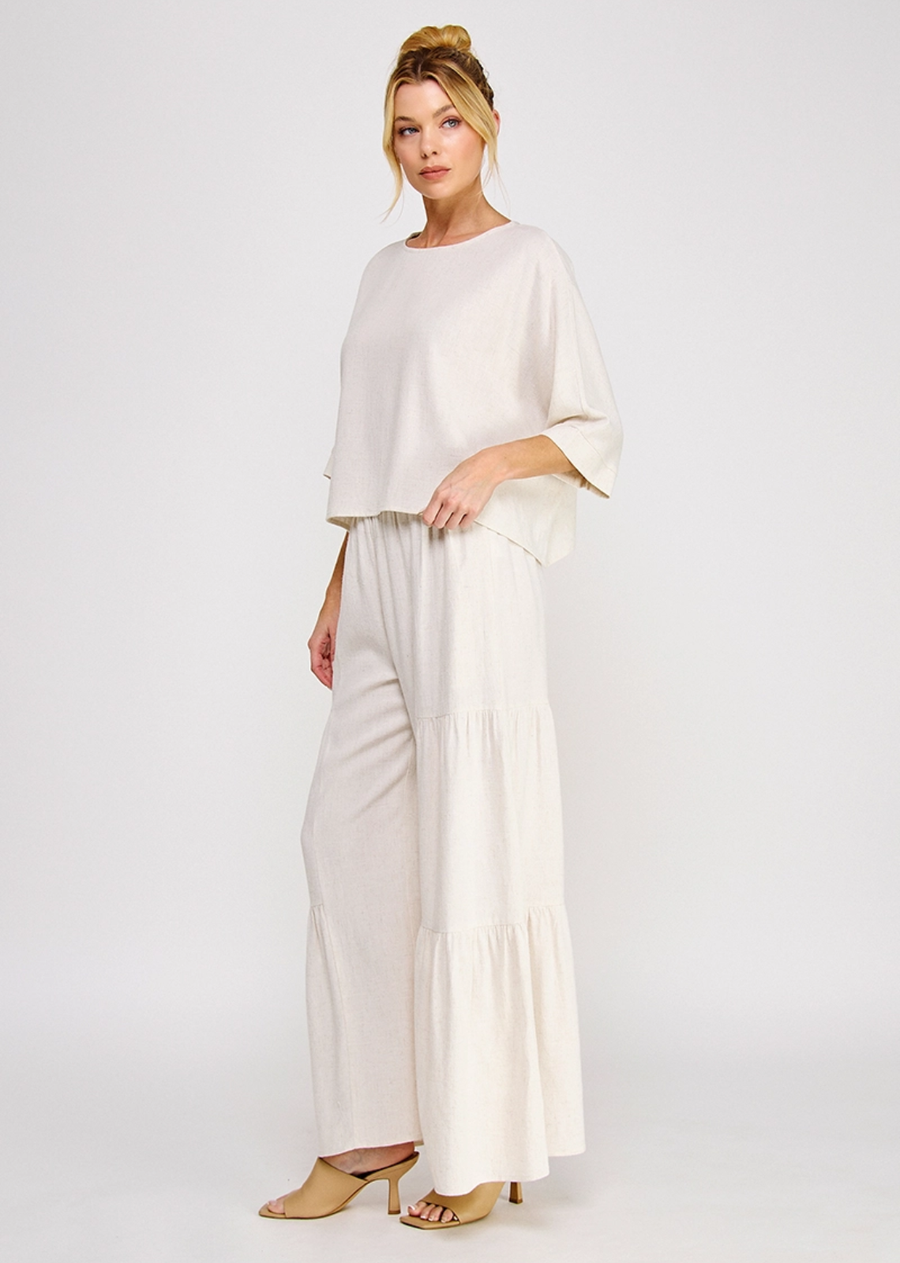 Kali Flowy Linen Top