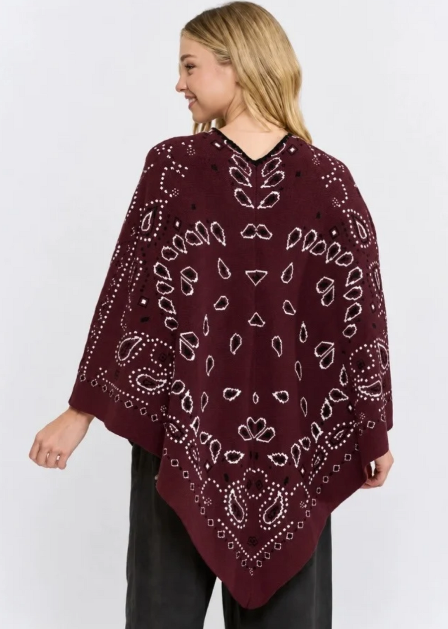 Elevate your corporate attire with this sophisticated maroon&nbsp;open-front kimono cardigan, meticulously crafted for the discerning professional.

The refined jacquard fabric features an intricate pattern in rich maroon and crisp white tones, offering a distinguished appearance suitable for both executive settings and after-work events. Designed with versatility in mind, this kimono seamlessly transitions from boardroom presentations to off-duty engagements.