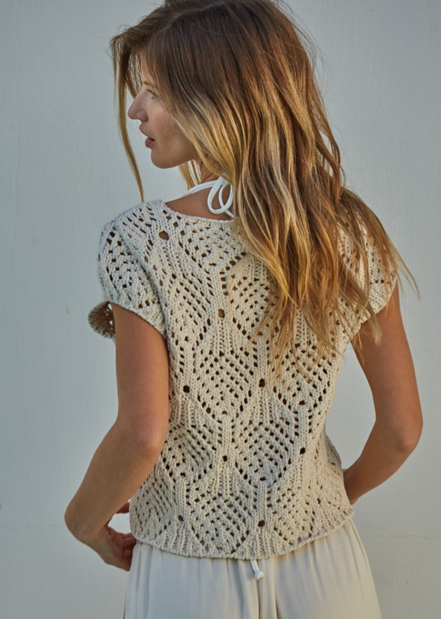 Kendra Crochet Top