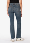 Kut From The Kloth Stella HR Fab Flare- Debonairly. Create an hourglass effect in these high-waist slim fit bootcut jeans, designed with raw hems in stretch denim.