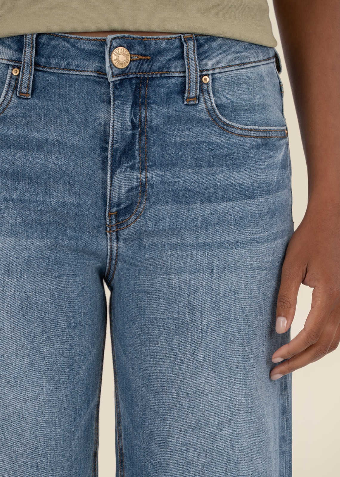 Kut From The Kloth Jean High Rise Wide Leg - Ablaze