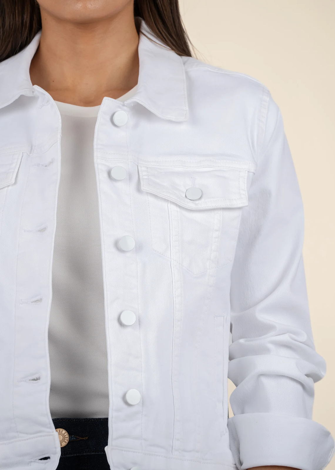 Kut From The Kloth Julia Denim Jacket - Optic White