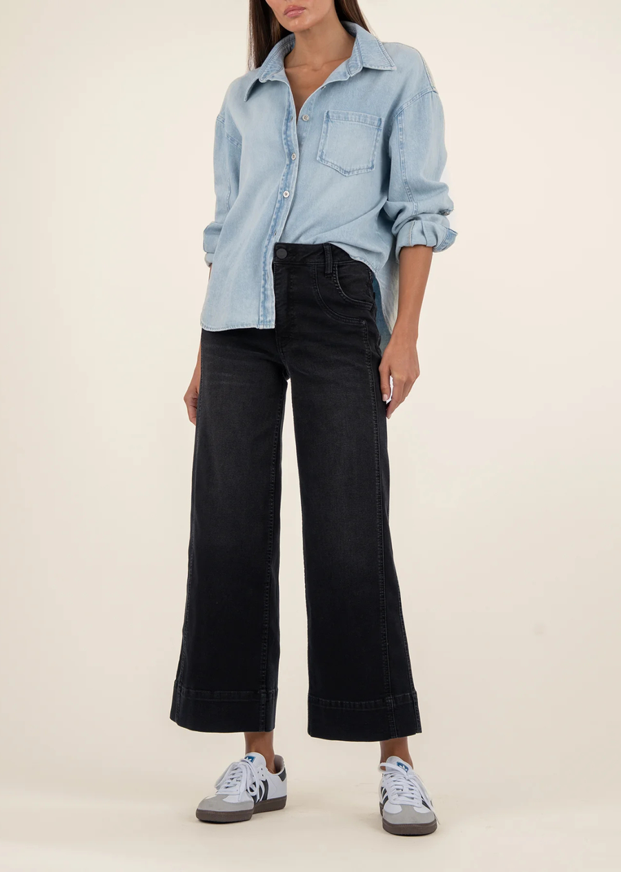 Kut From The Kloth Meg High Rise Wide Leg Jean - Glittering