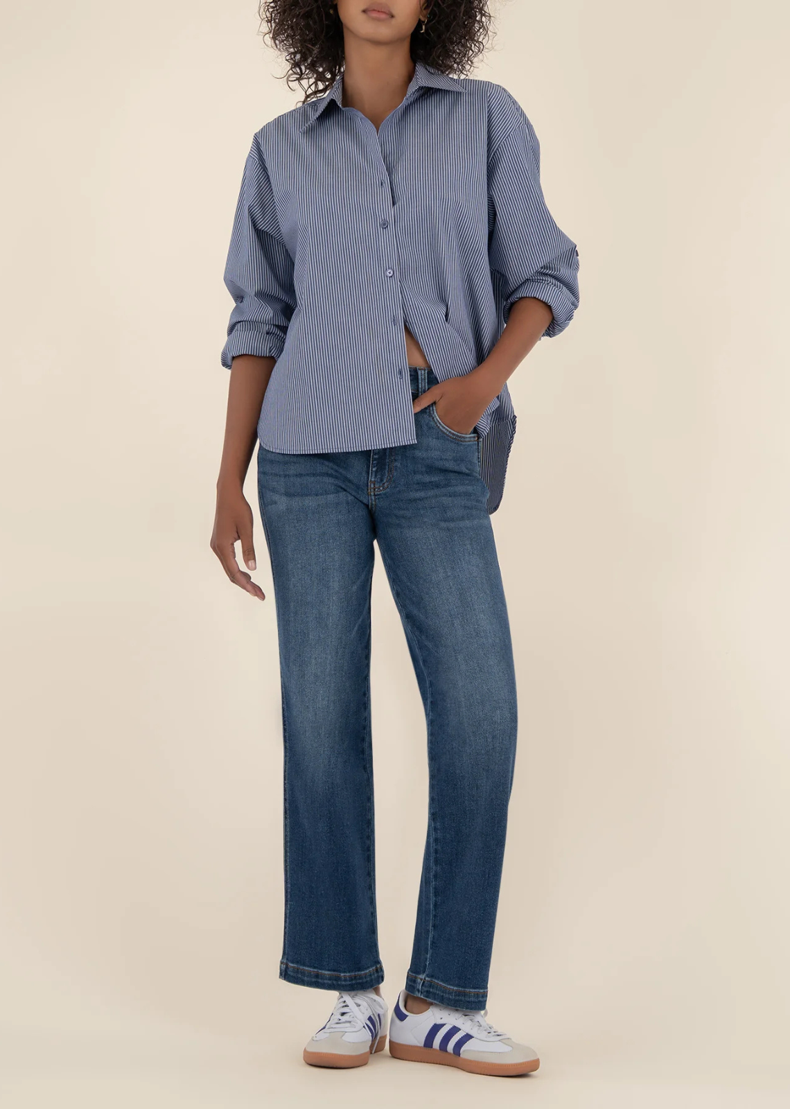 Kut From The Kloth Pattie High Rise Straight Leg Jean - Razor