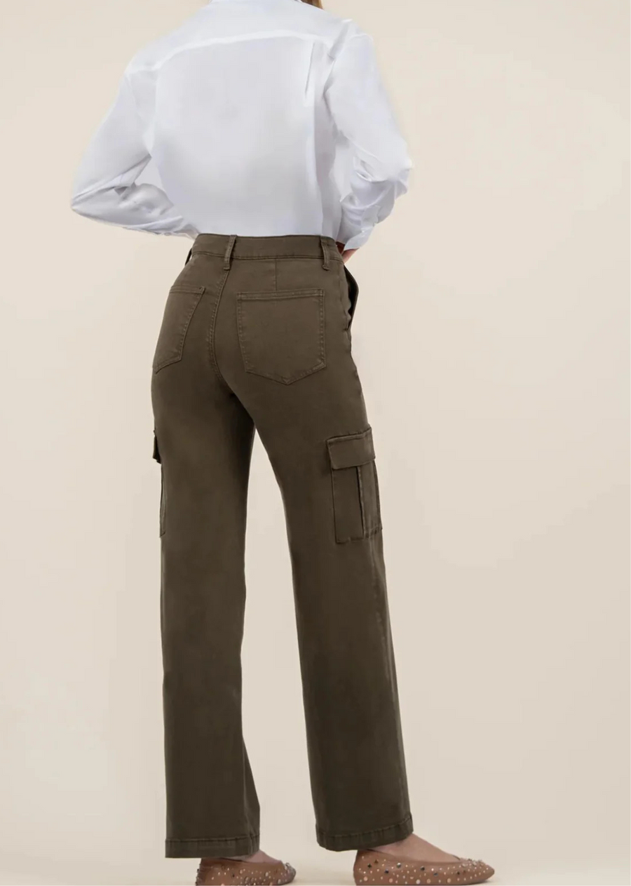Kut From the Kloth Miller High Rise Wide Leg Pant - Olive