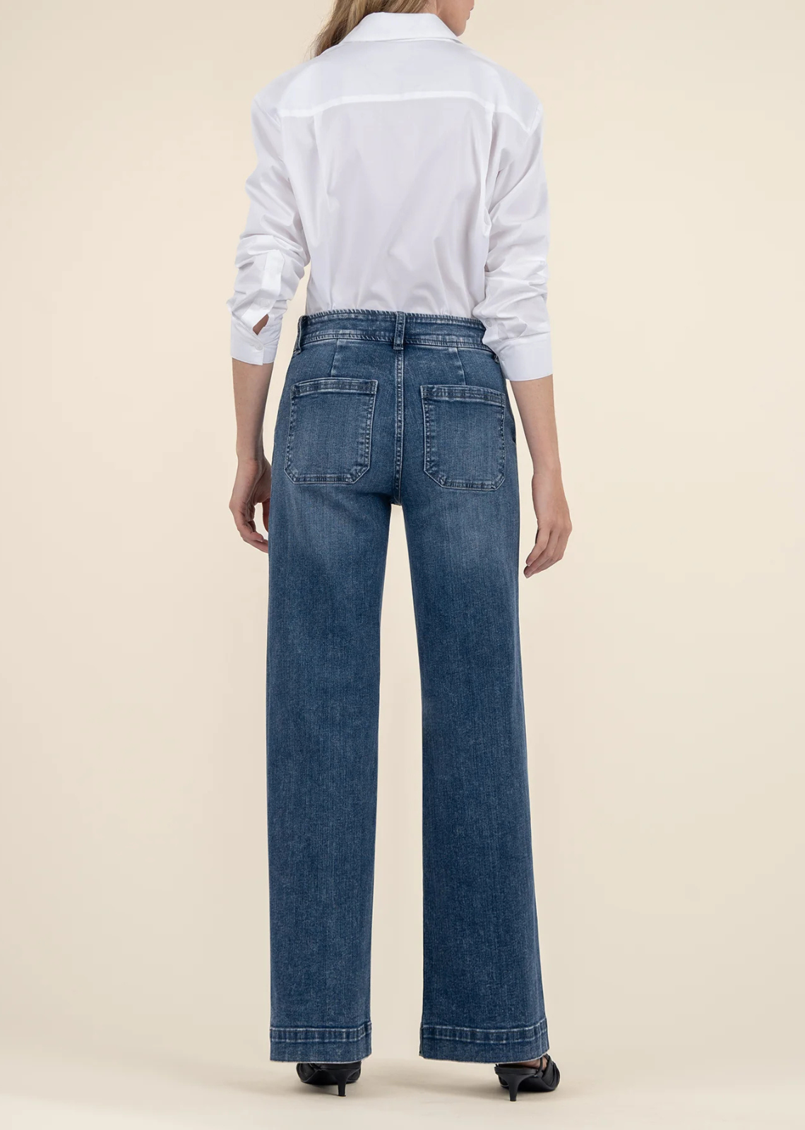 Kut from The Kloth Jean High Rise Wide Leg - Dignity