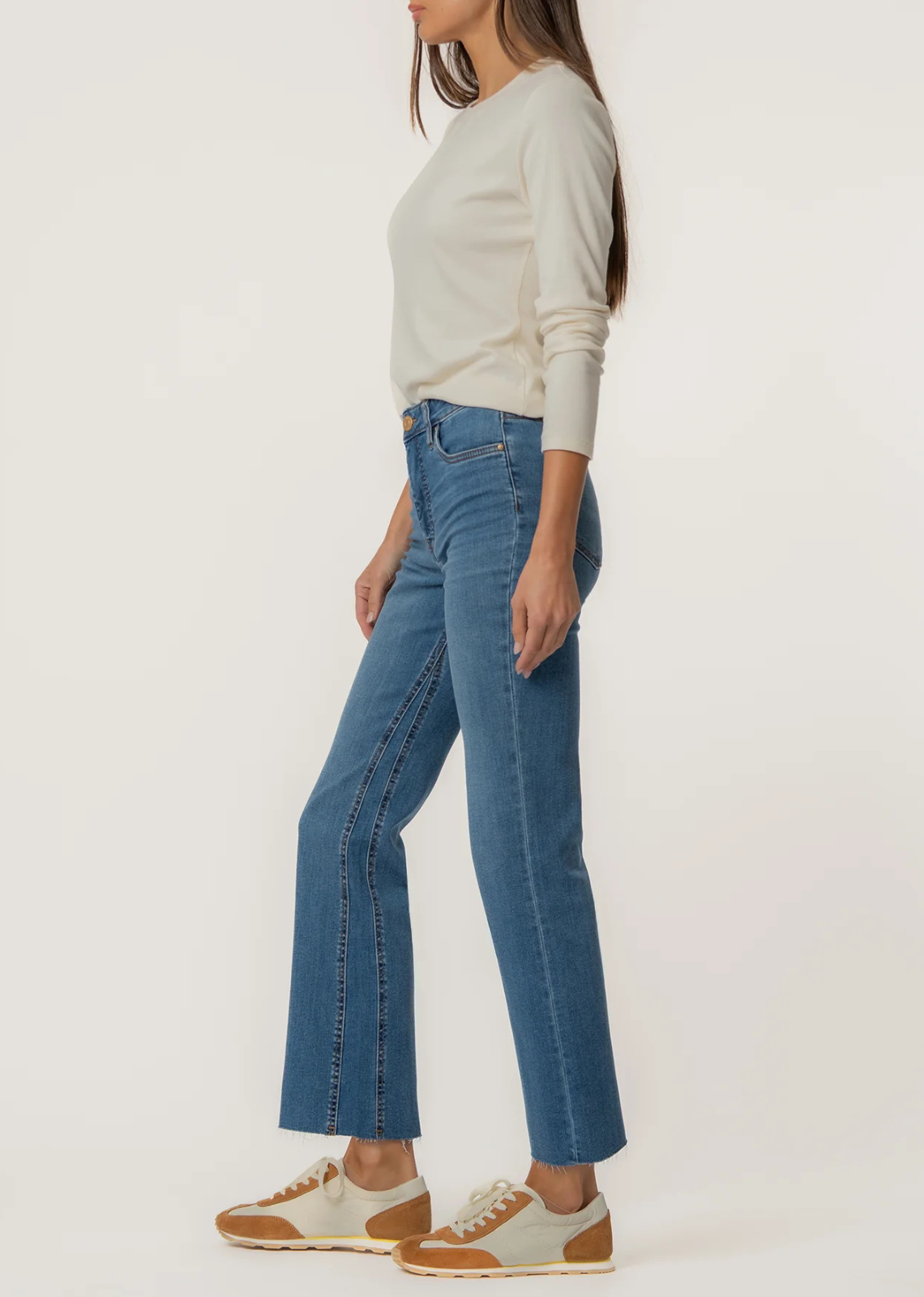 Kut from The Kloth Kelsey High Rise Ankle Flare - Sentiment