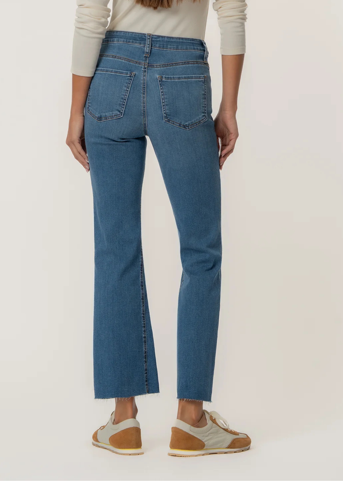 Kut from The Kloth Kelsey High Rise Ankle Flare - Sentiment