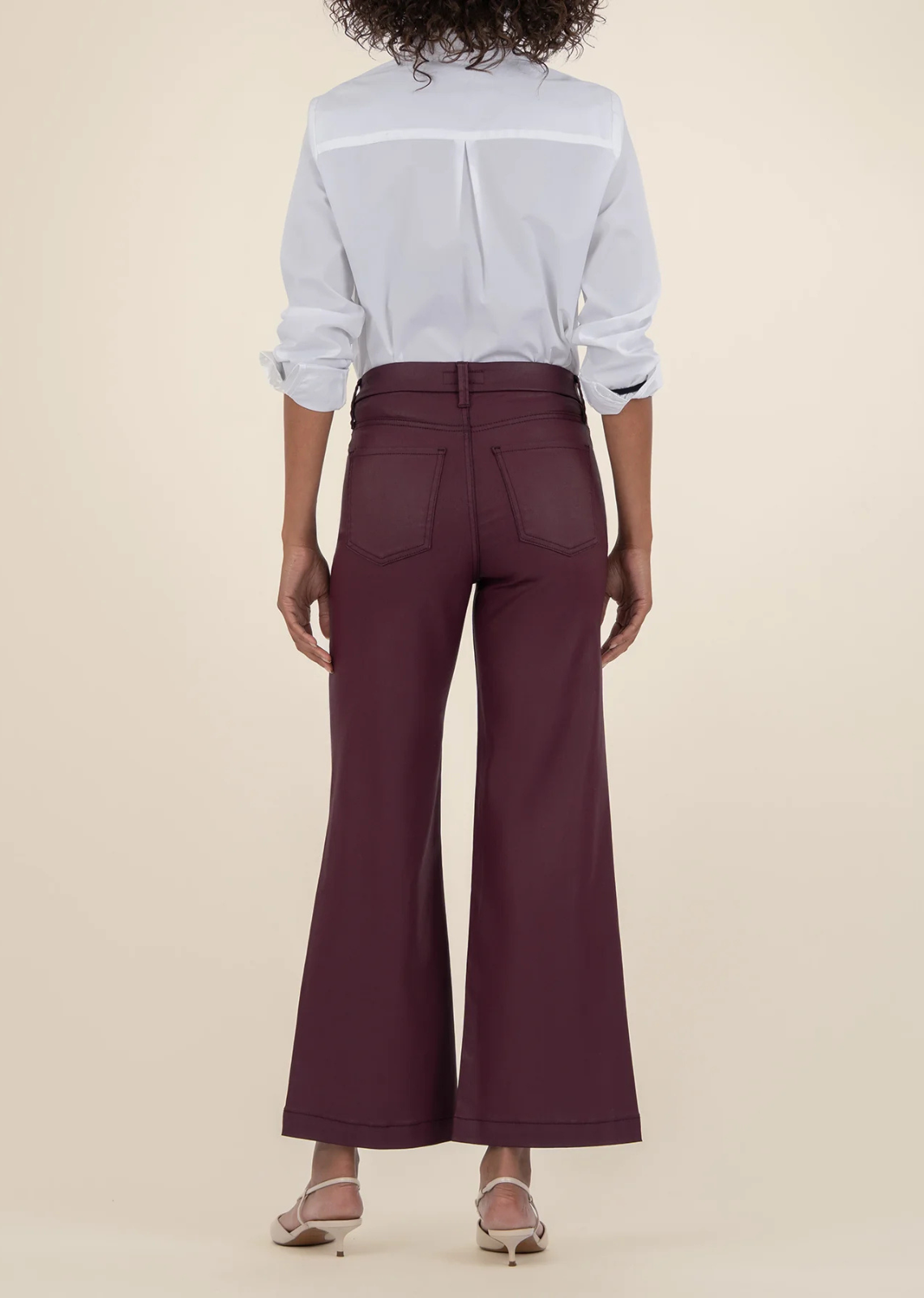 Kut from The Kloth Meg High Rise Wide Leg Jean - Blackberry