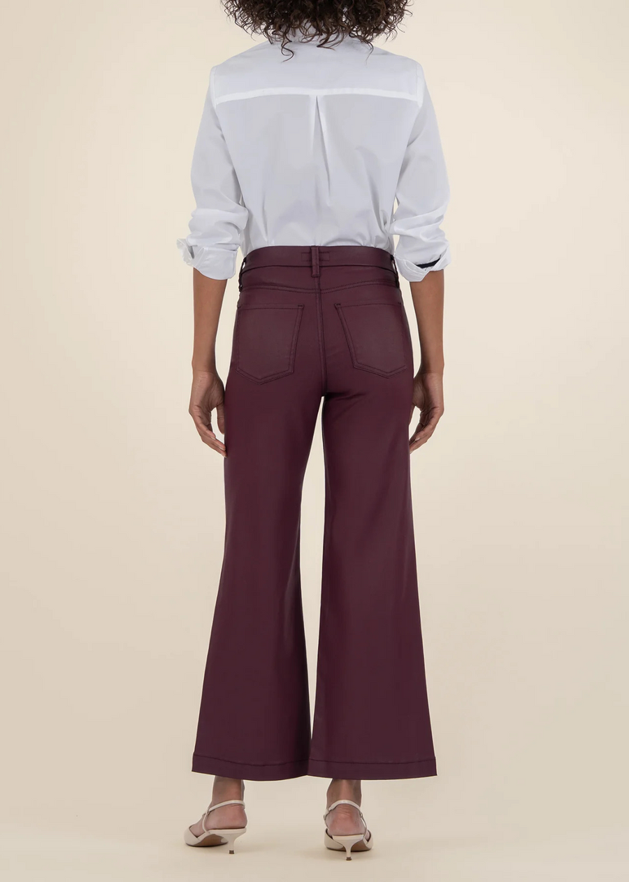 Kut from The Kloth Meg High Rise Wide Leg Jean - Blackberry