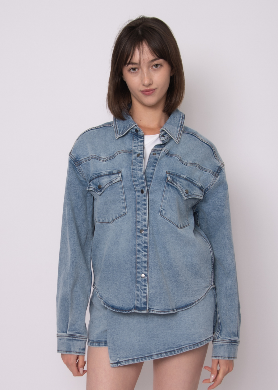 Lizette Stretch Denim Shirt