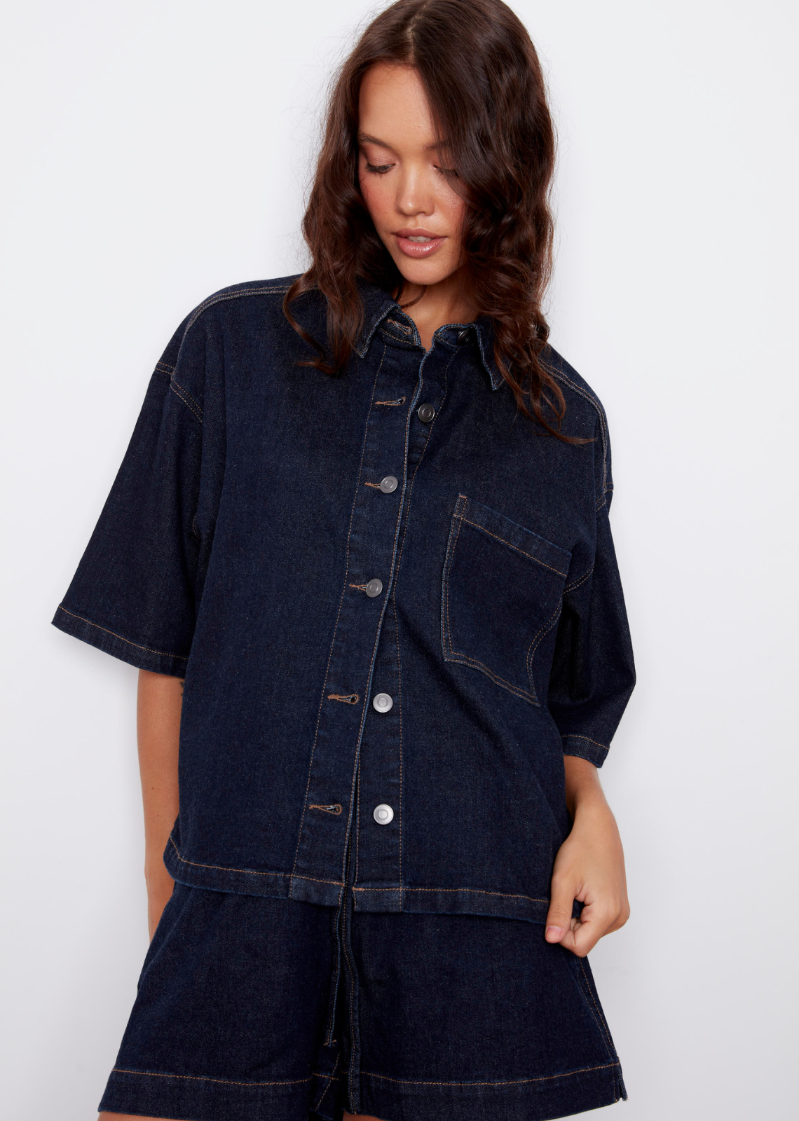 Lorane Stretch Denim Shirt
