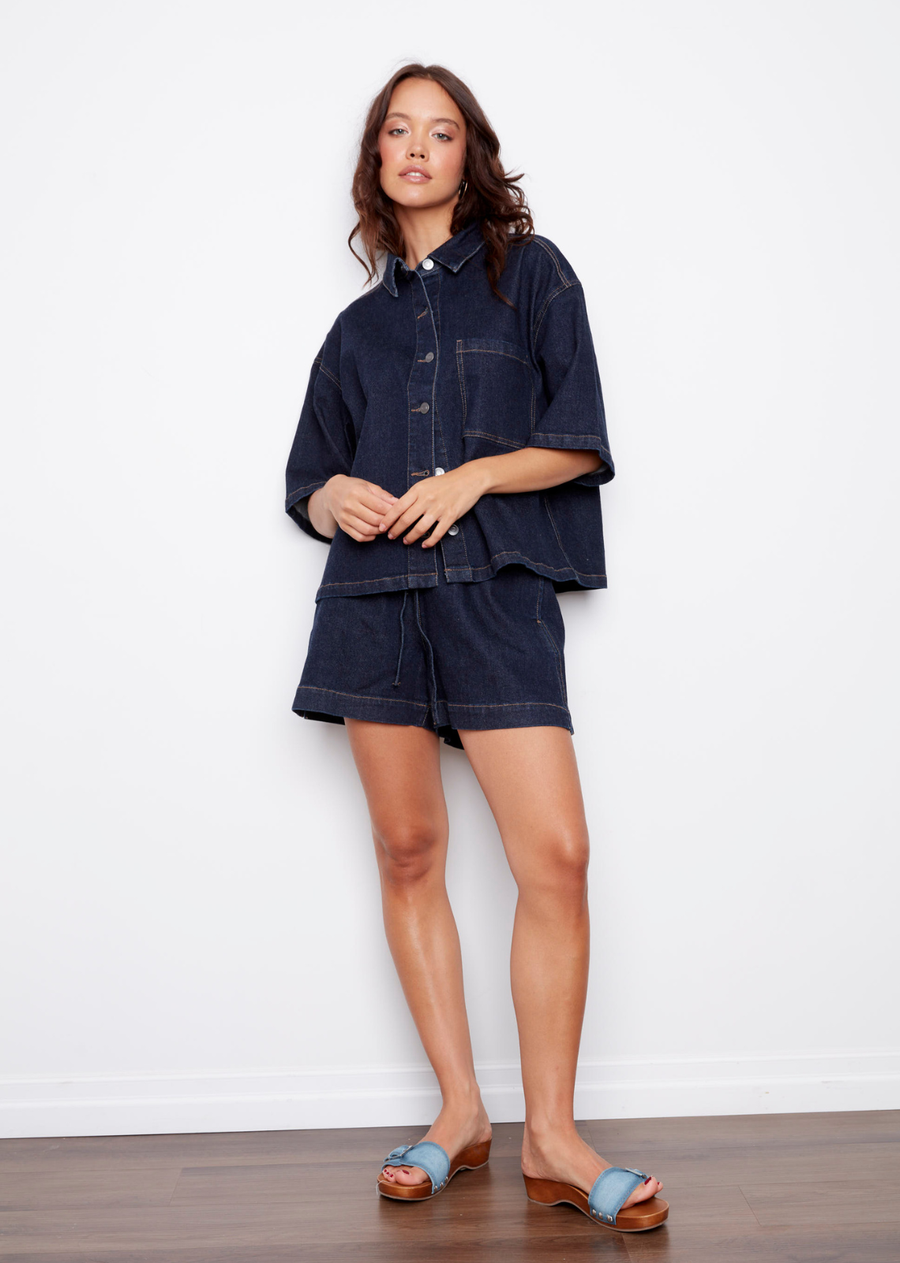Lorane Stretch Denim Shirt
