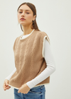 Louise Cable Knit Vest