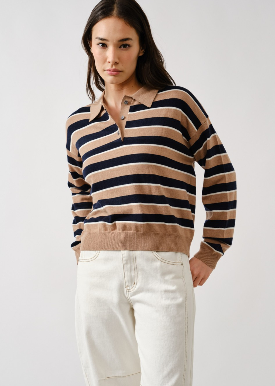 Luke Polo Stripe Sweater