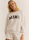 Z Supply Mama Sweatshirt.Some days you just need to wrap yourself up in the comfiest, most relaxing pullover and this fleece sweatshirt is one of our top picks. The embroidery on the front lets you show your love of being a 'mama.'
