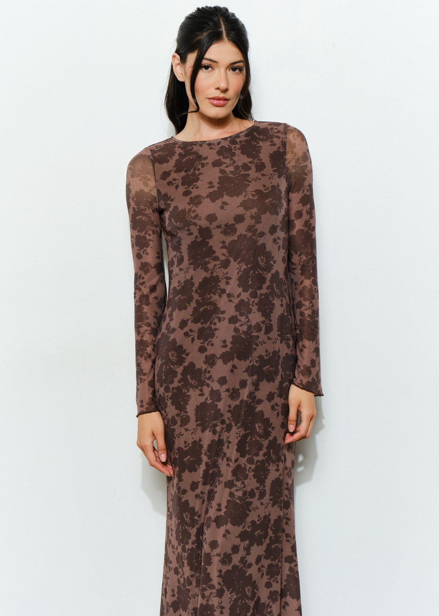 Meredith Mesh Midi Dress