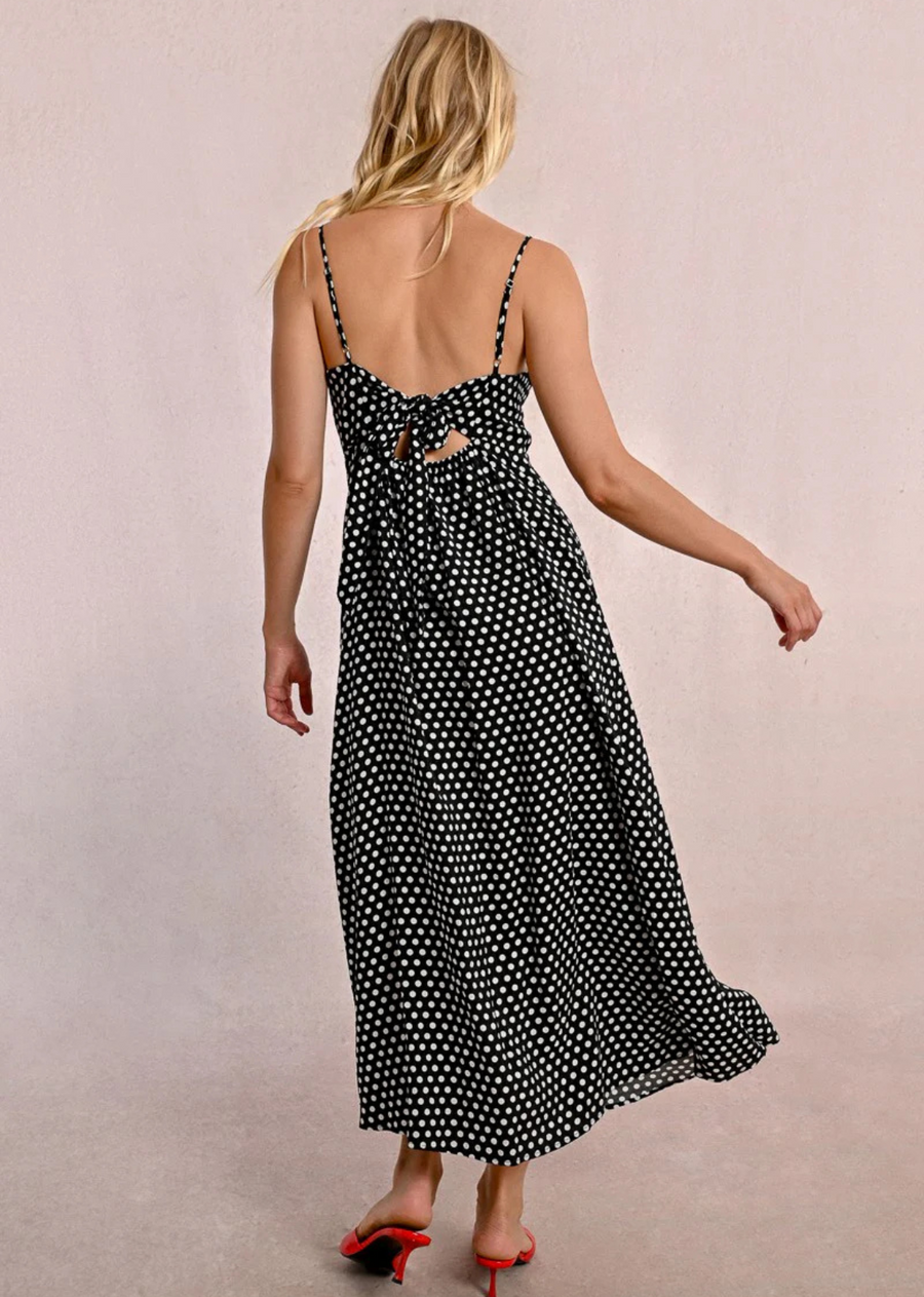 Molly Bracken Long Polka Dot Dress