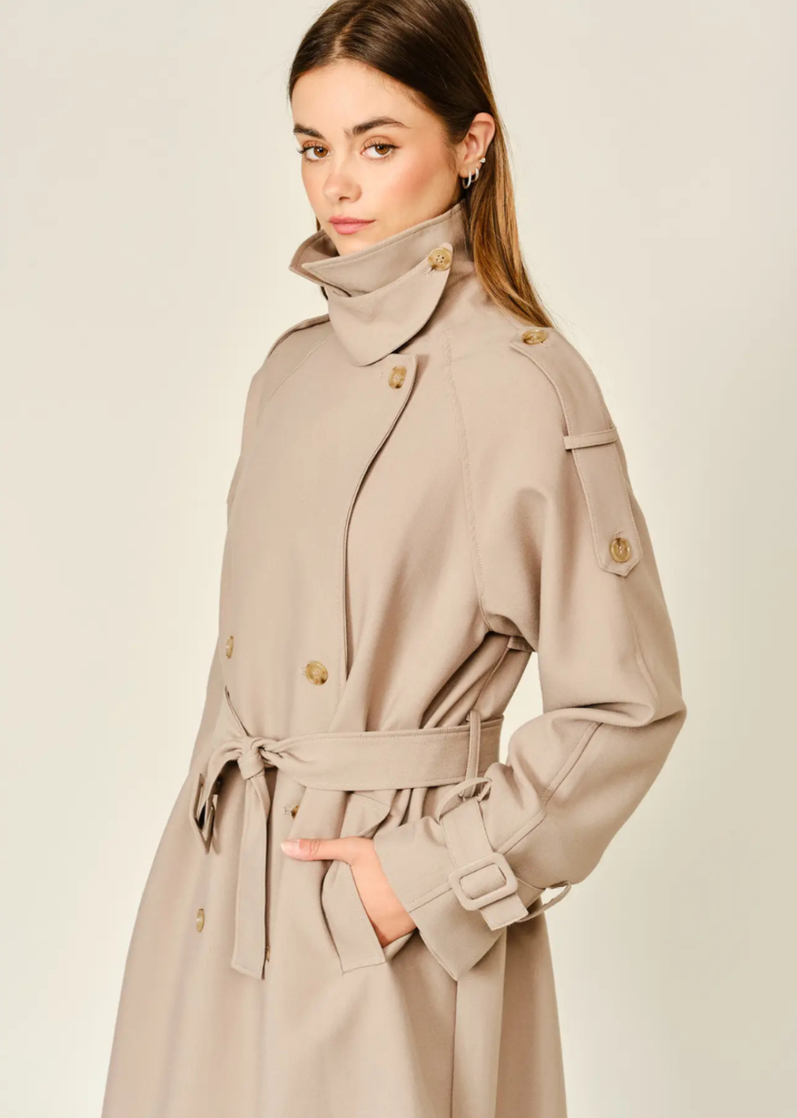 Monroe Trench Coat - Tan