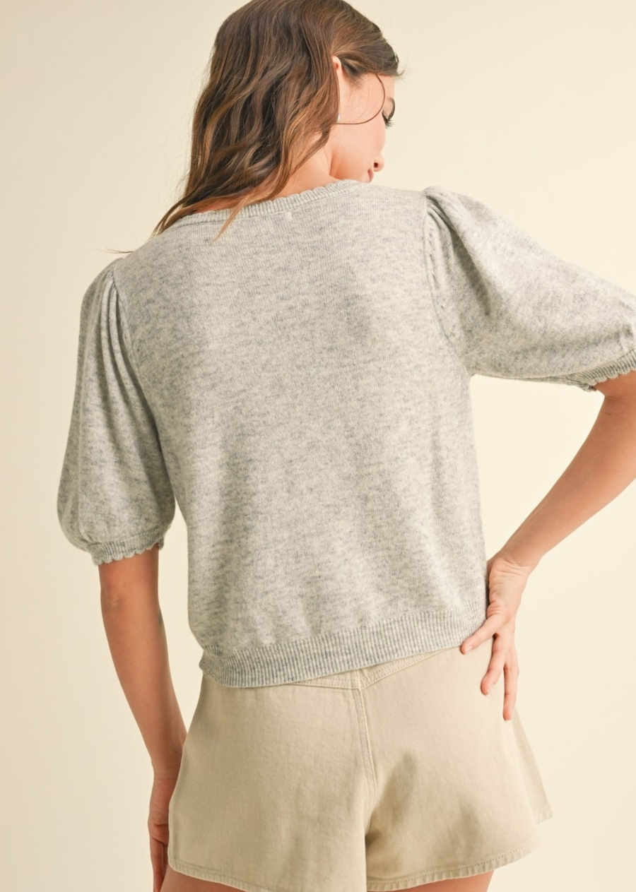 Nancy Puff Sleeve Cardi