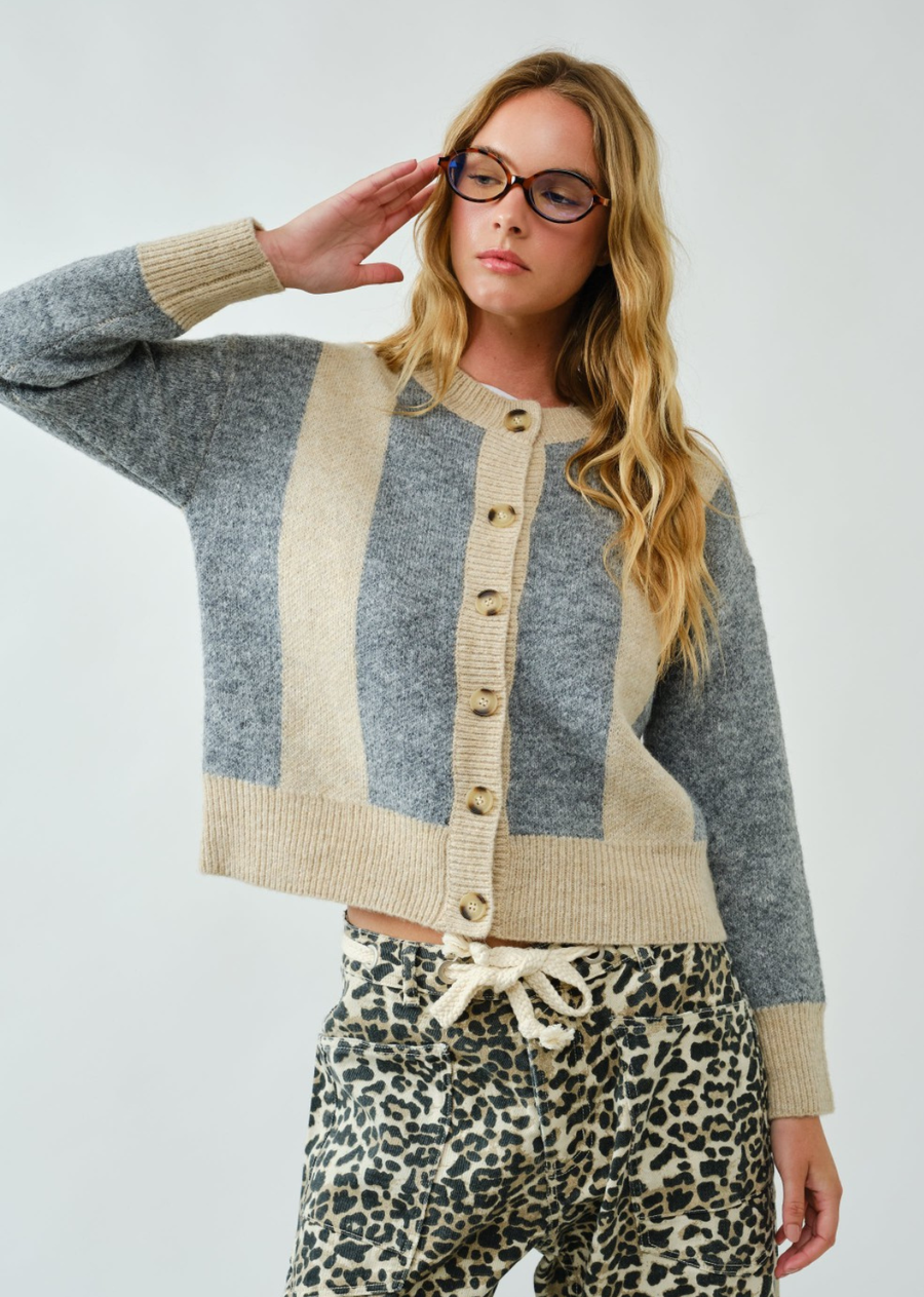 Natalie Stripe Cardigan
