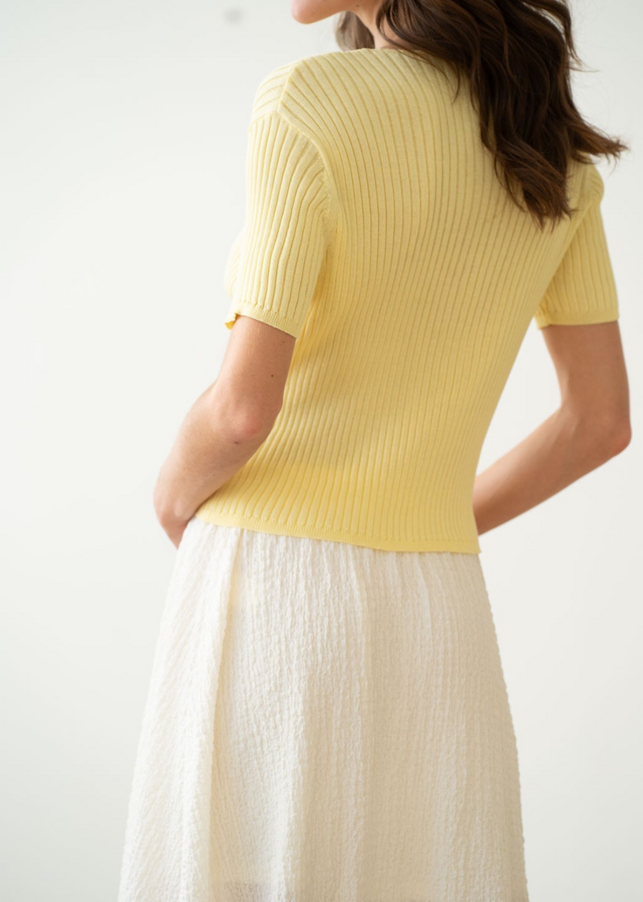 Ollie Ribbed Knit Top