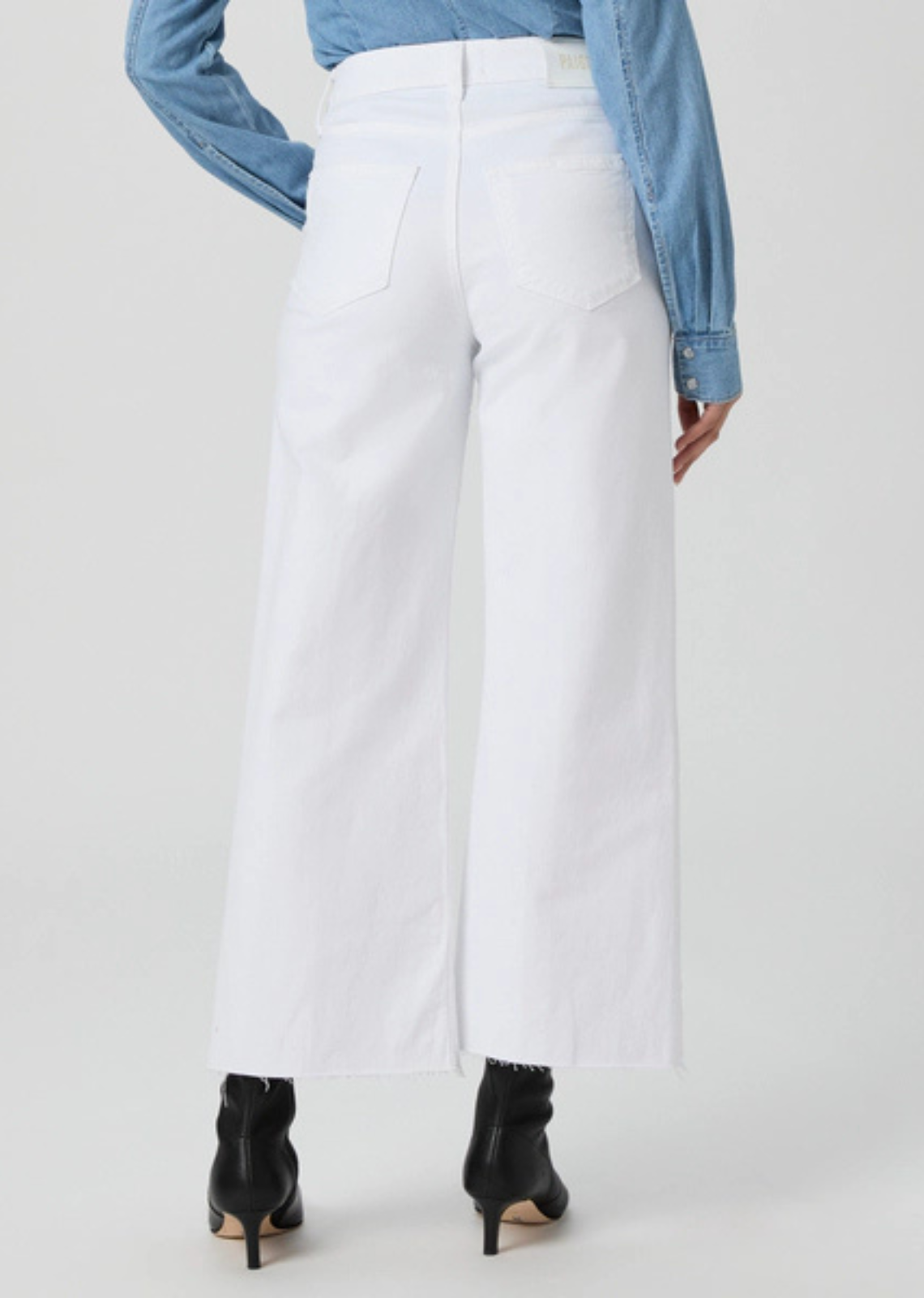 Paige Anessa W/ Raw Hem - Crisp White