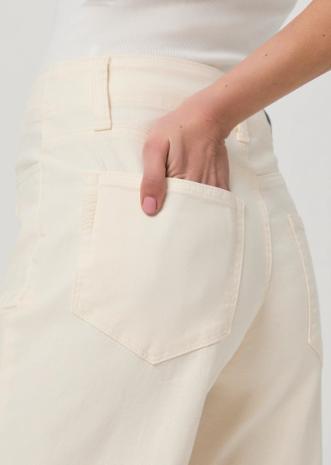 Paige Ari Wide Leg Pant - Quartz Sand
