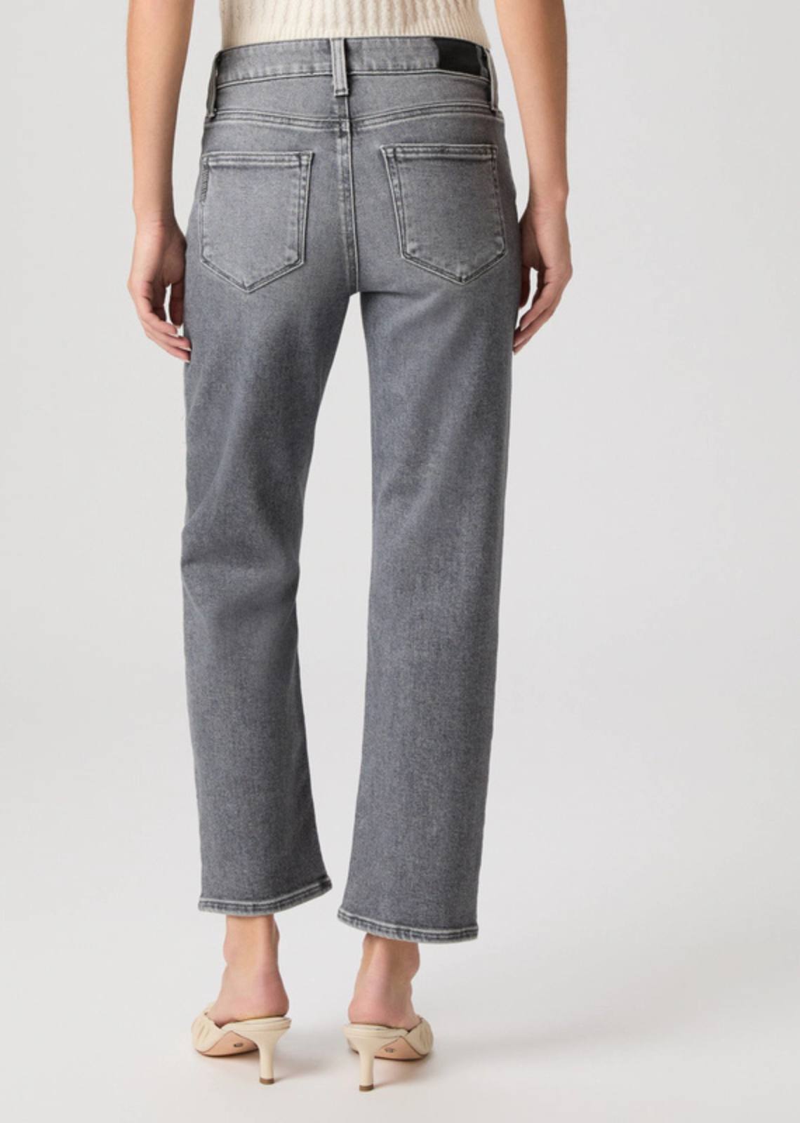 Paige High Rise Mason Ankle - Smokey Grey