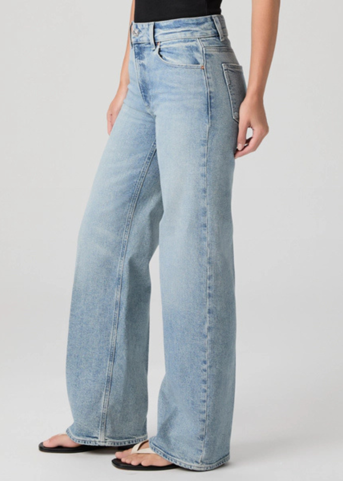 Paige Sasha High Rise Wide Leg - Lowkey