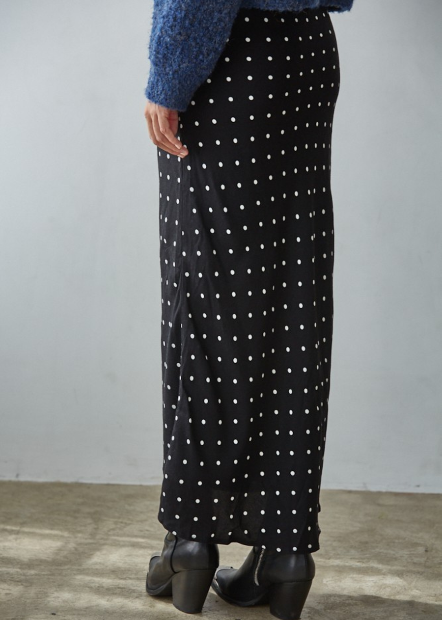 Pippa Dotted Midi Skirt