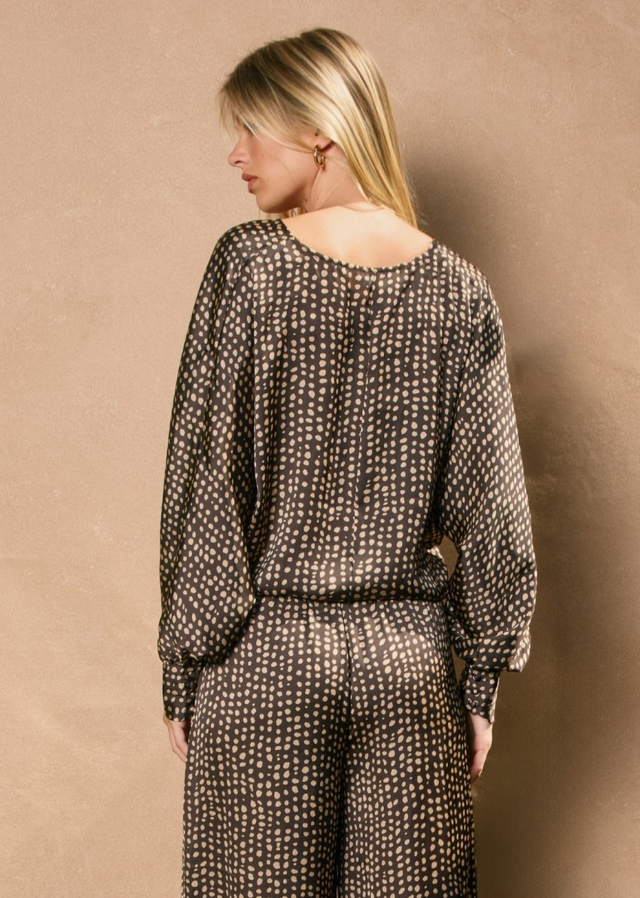 Polly Printed Side Tie Top